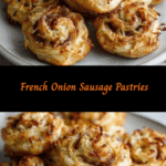 Savor the Flaky Delight: Irresistible French Onion Sausage Pastries