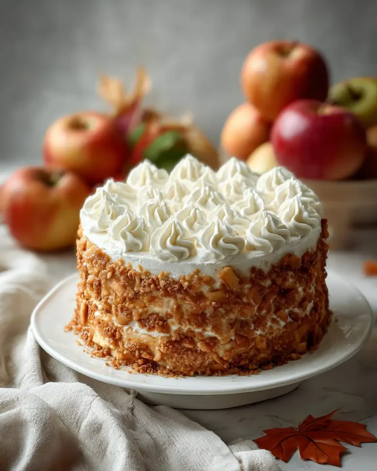 Indulge in Autumn Bliss with Fresh Apple Cake and Cream Cheese Frosting - Featured Image