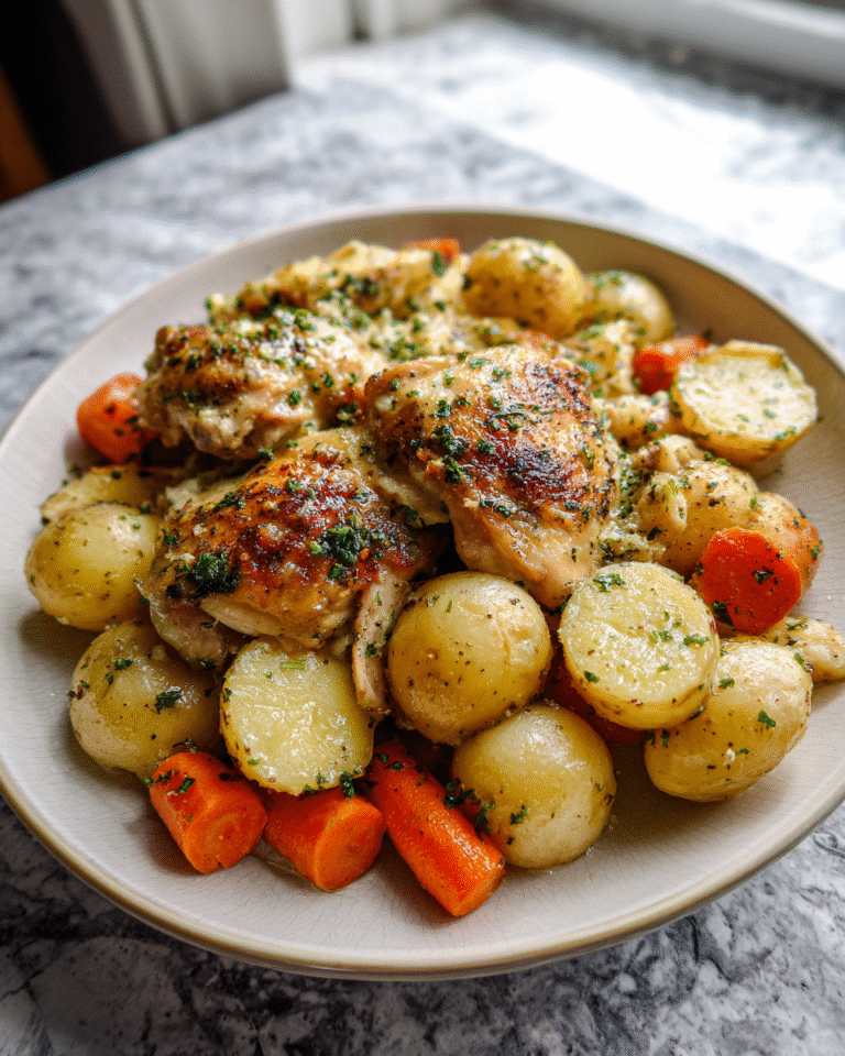 Slow-Cooked Bliss: Garlic Parmesan Chicken and Potatoes in Your Crockpot - Featured Image