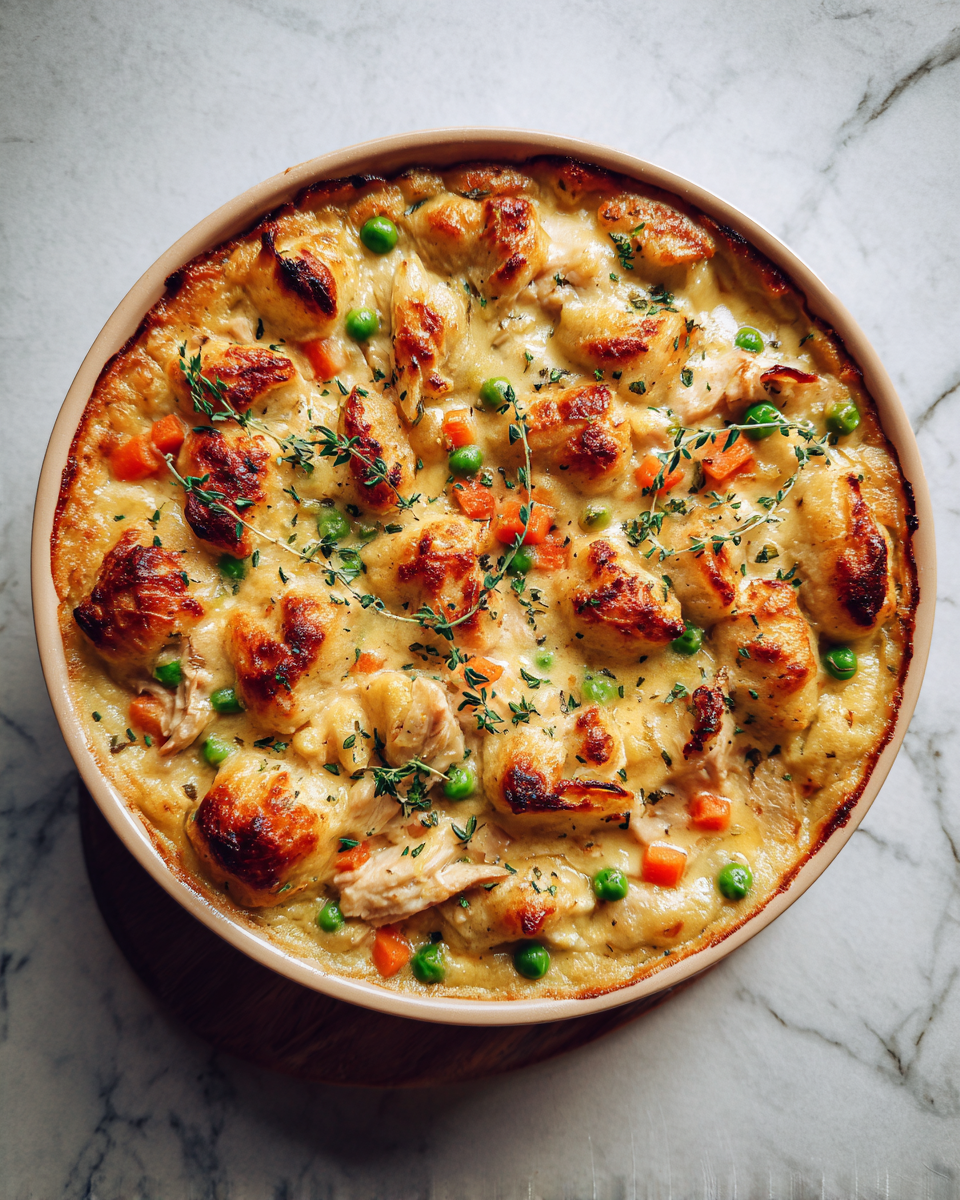 Gnocchi Chicken Pot Pie: Cozy Comfort in Every Bite 6 Final dish - Gnocchi Chicken Pot Pie: Cozy Comfort in Every Bite