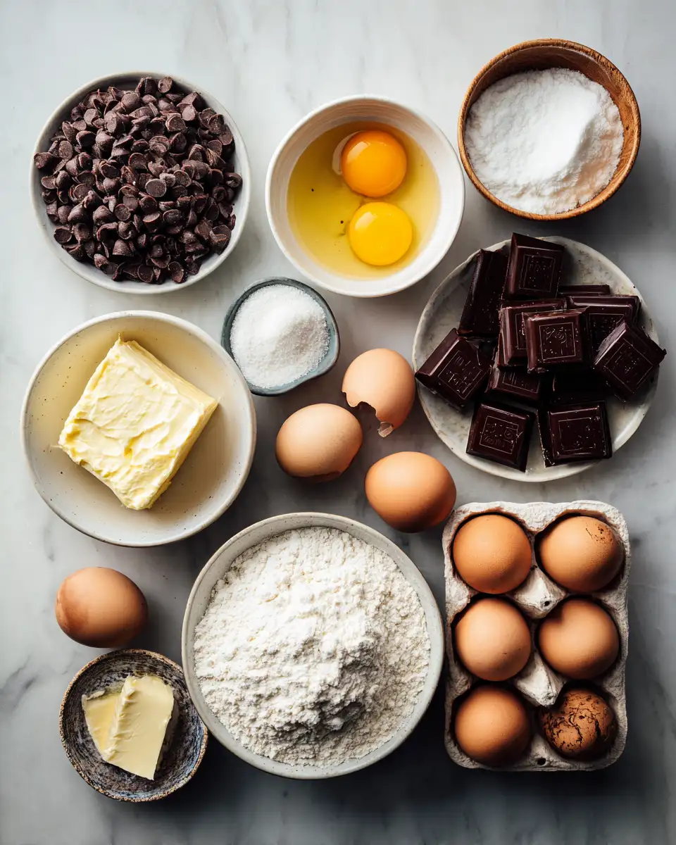 Ingredients for Irresistibly Decadent: The Ultimate Gooey Chocolate Lava Cake Experience