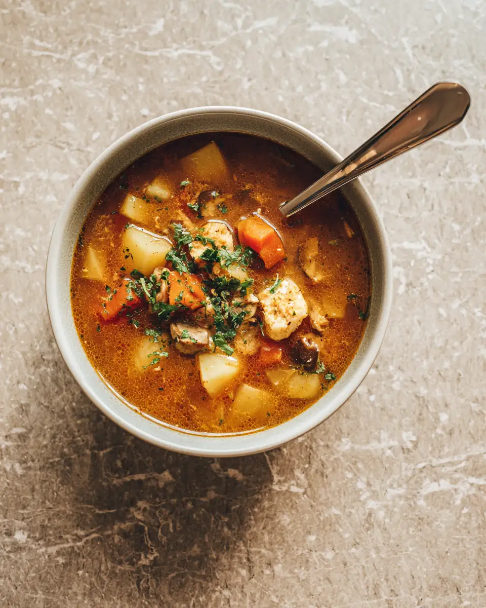 Final dish - Cozy Comfort in a Bowl: Discover Hamburger Potato Soup Magic