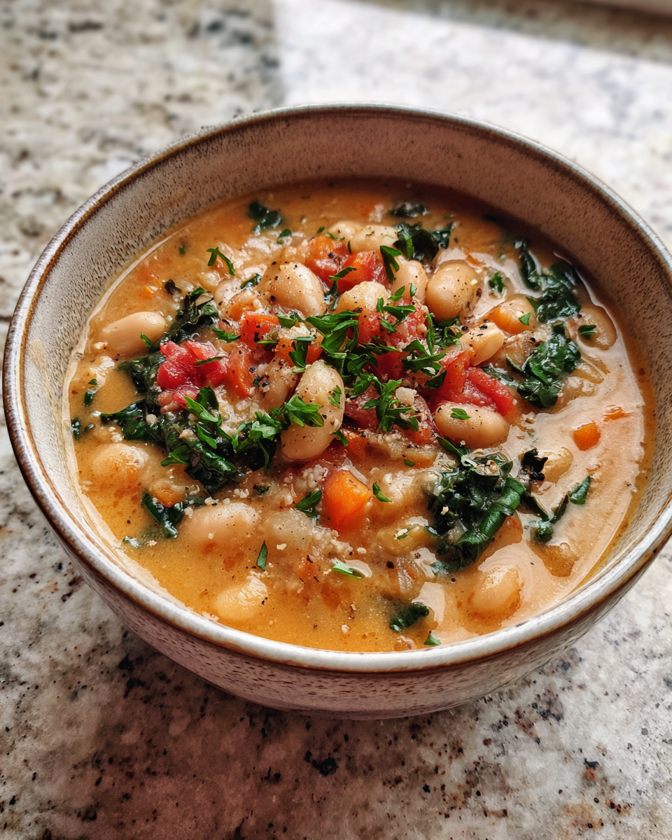 Final dish - Wholesome Comfort: High Protein White Bean Soup That Satisfies