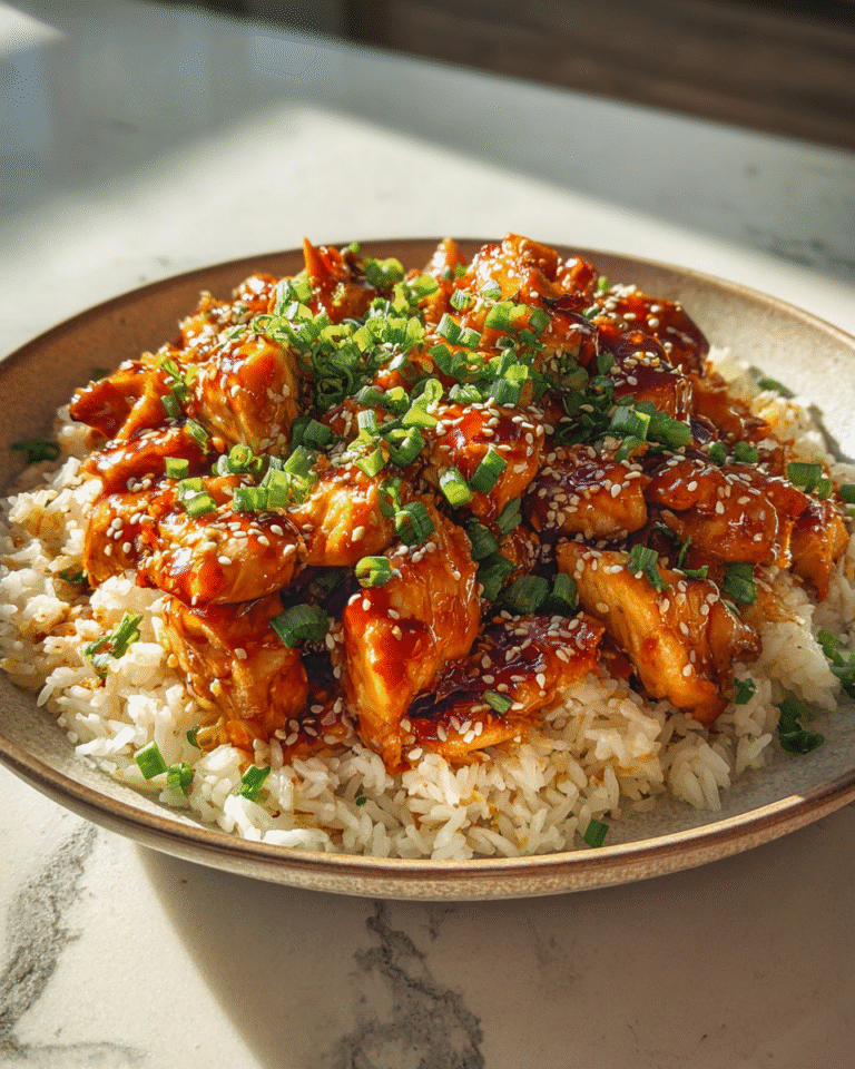 Savor the Flavor: Irresistible Honey BBQ Chicken Rice Delight - Featured Image