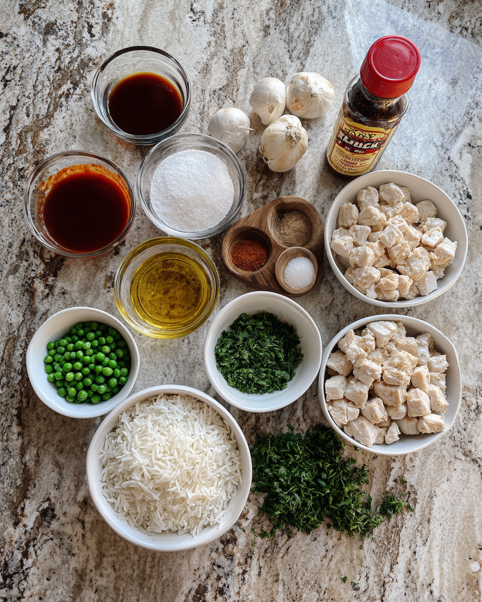 Ingredients for Savor the Flavor: Irresistible Honey BBQ Chicken Rice Delight