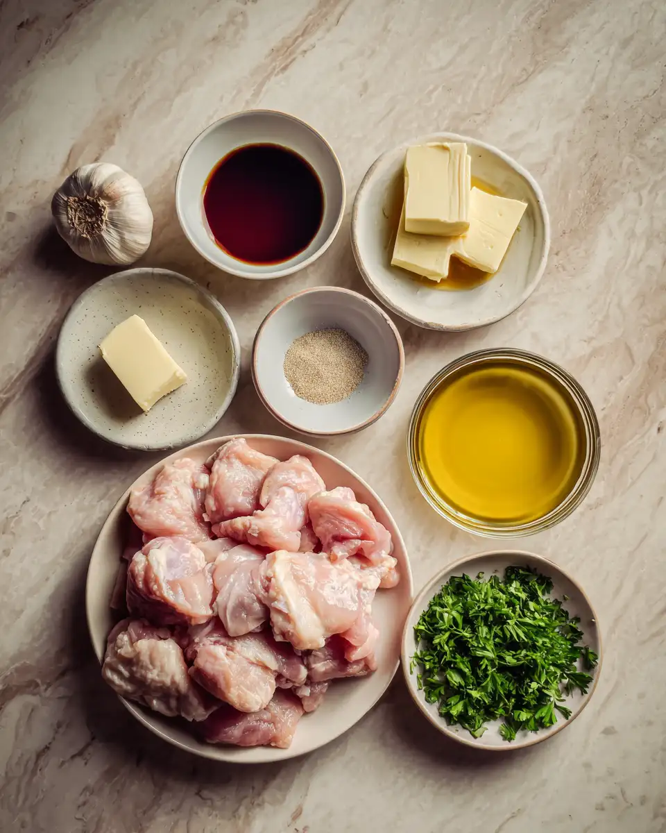 Ingredients for Sizzling Honey Butter Chicken Skillet: A Sweet and Savory Delight
