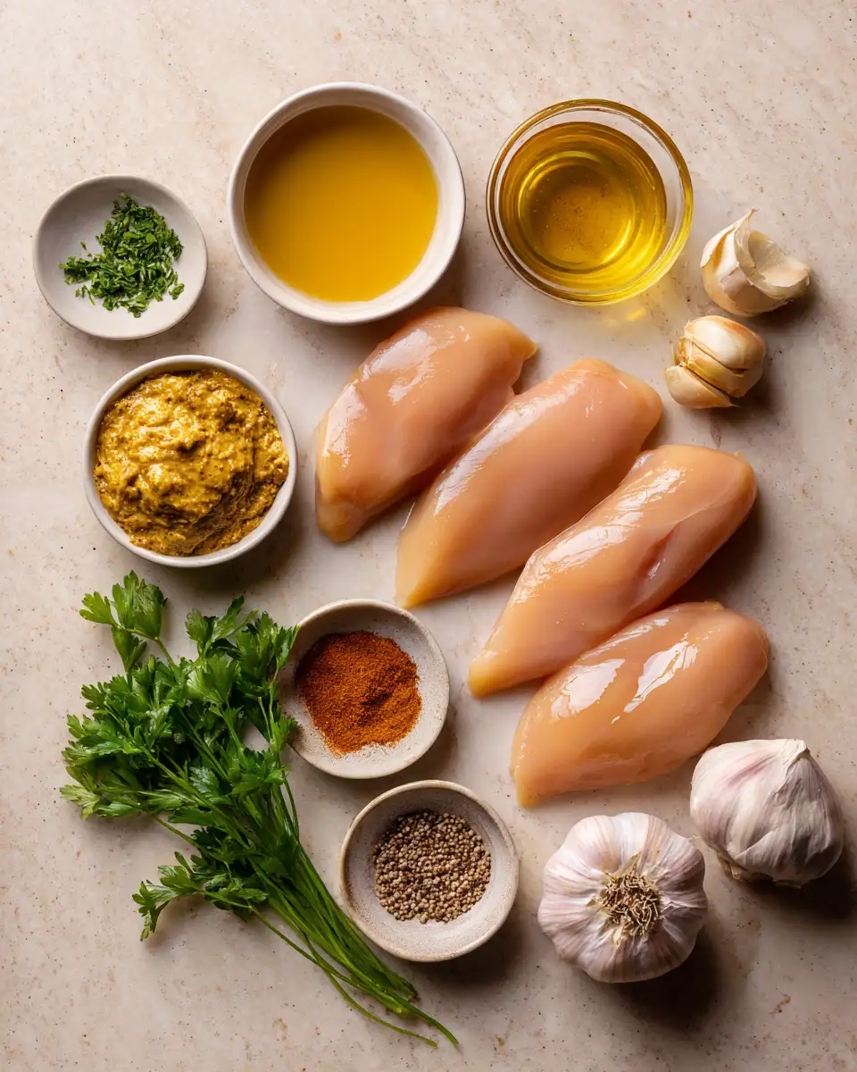 Ingredients for Sizzle into Flavor: Honey Mustard Chicken Skillet Sensation