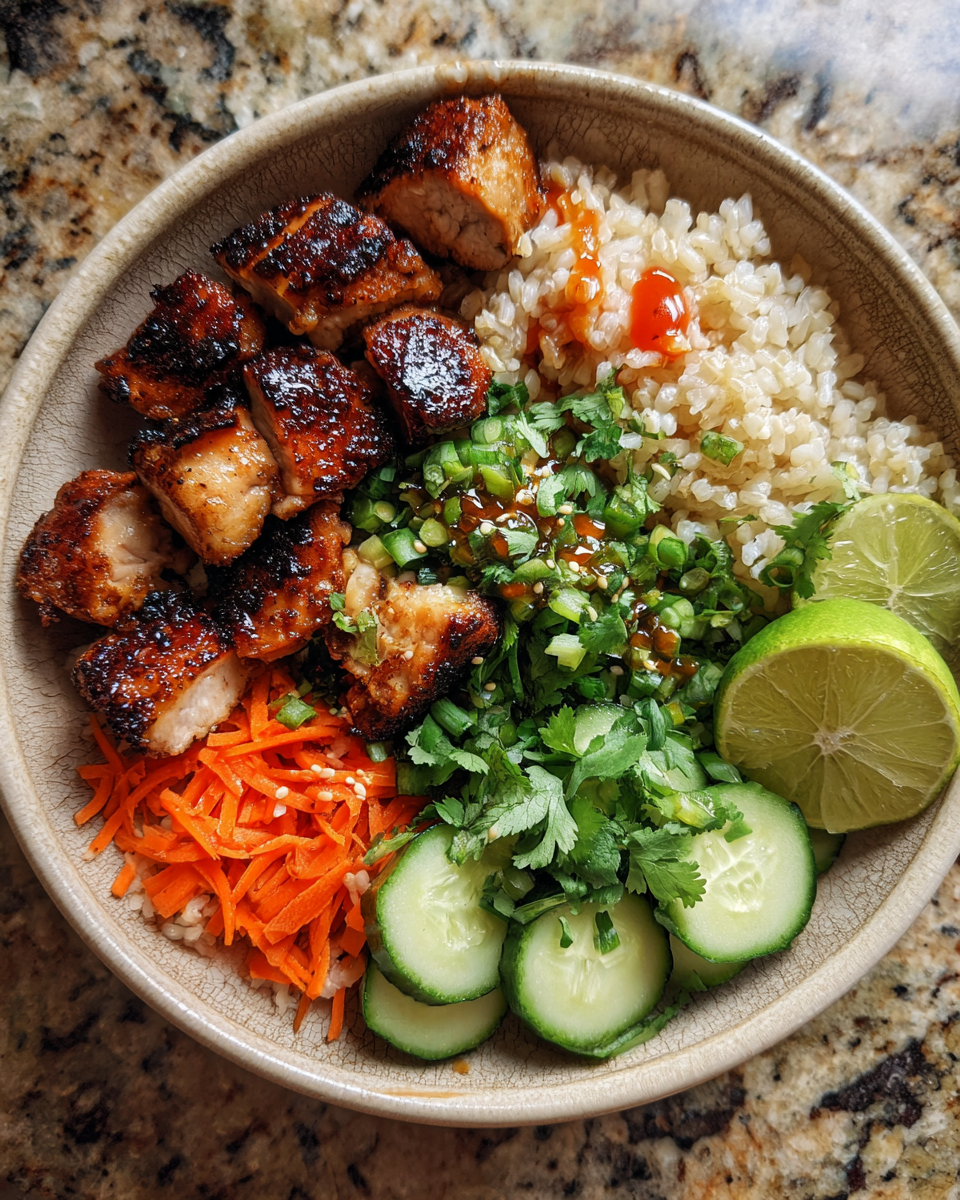 Ingredients for Spice Up Your Dinner with a Sizzling Hot Honey Chicken Bowl