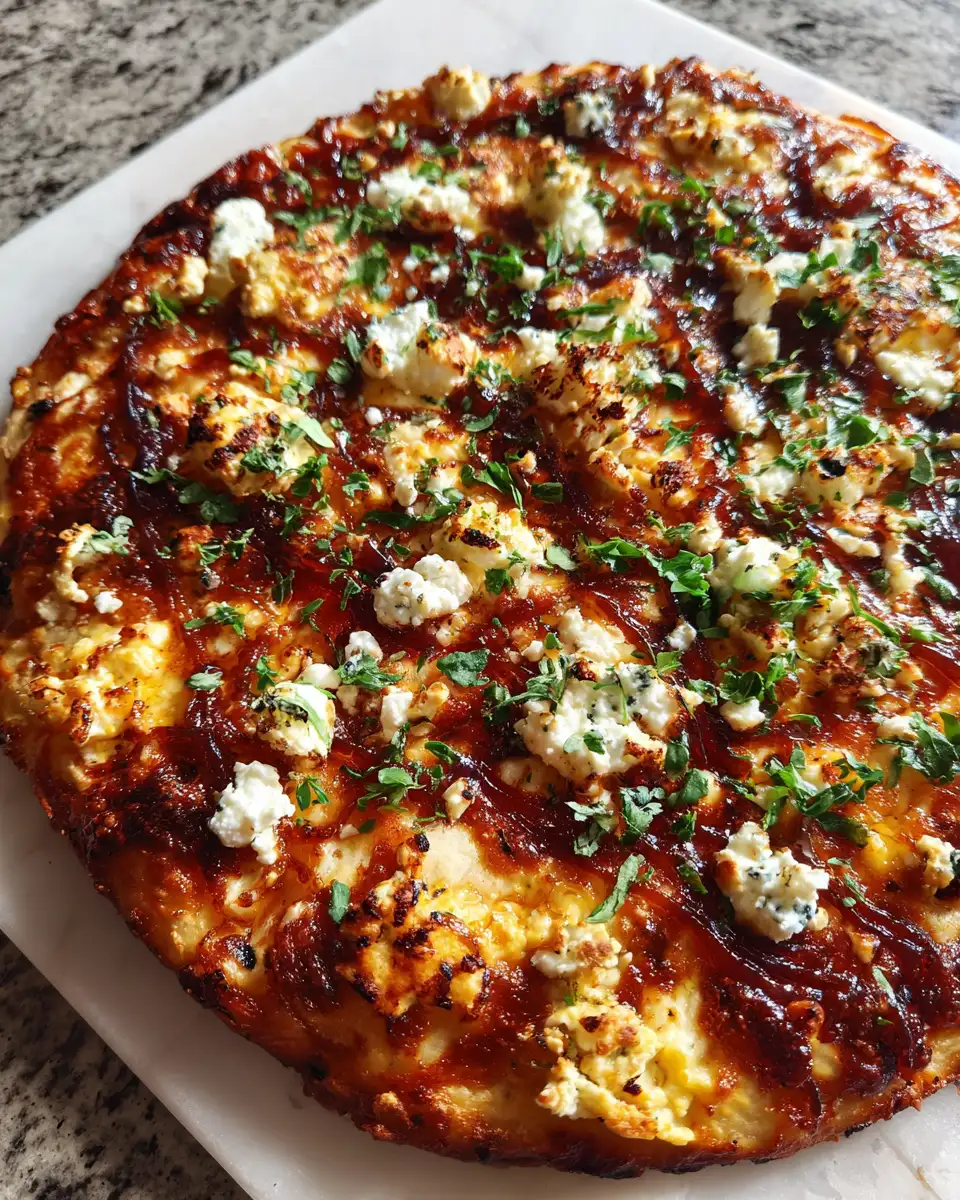 Final dish - Savor the Irresistible Hot Honey Ricotta Pizza Delight