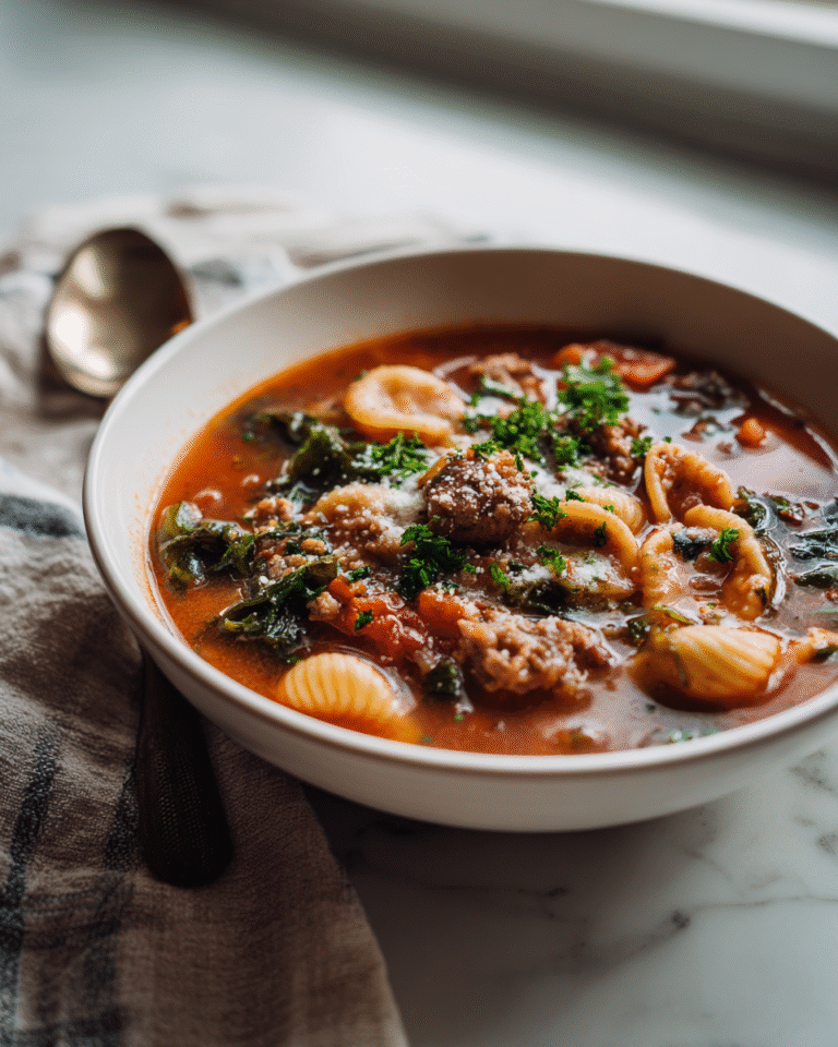 Cozy Up with a Bowl of Italian Sausage Pasta Soup Perfection - Featured Image