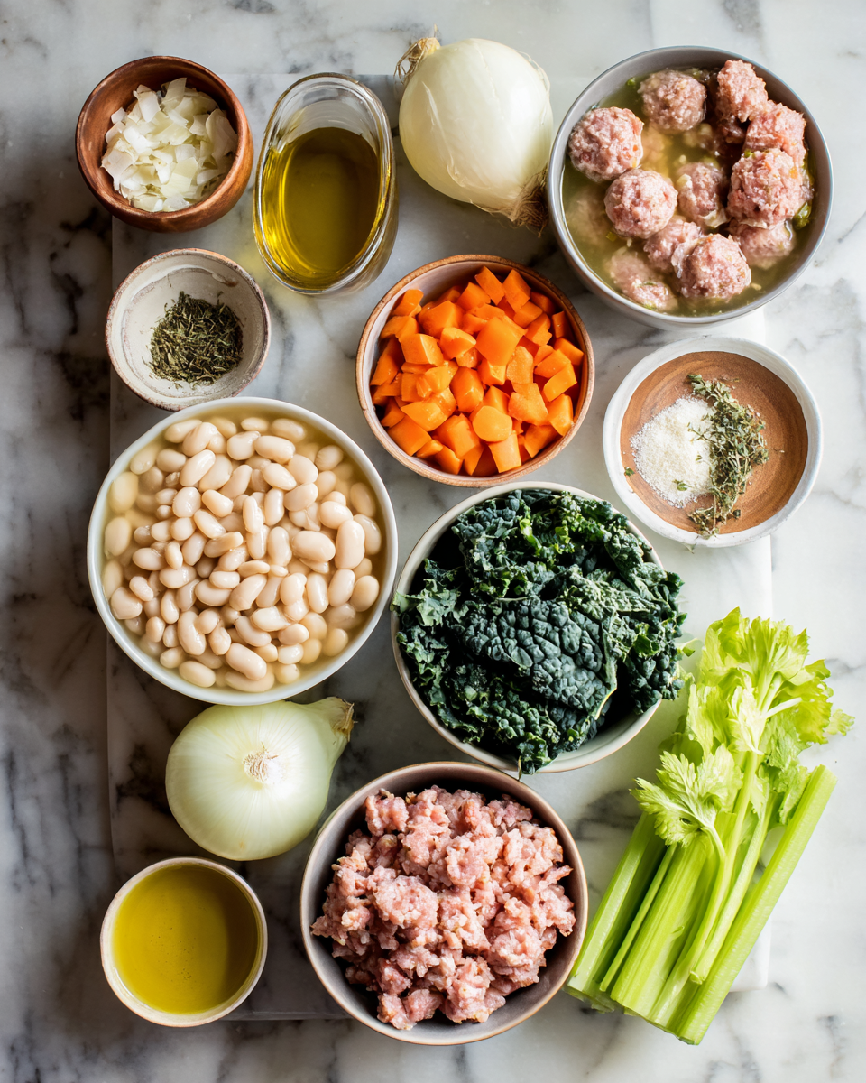 Cozy Up with a Bowl of Italian Sausage White Bean Soup 4 Ingredients for Cozy Up with a Bowl of Italian Sausage White Bean Soup