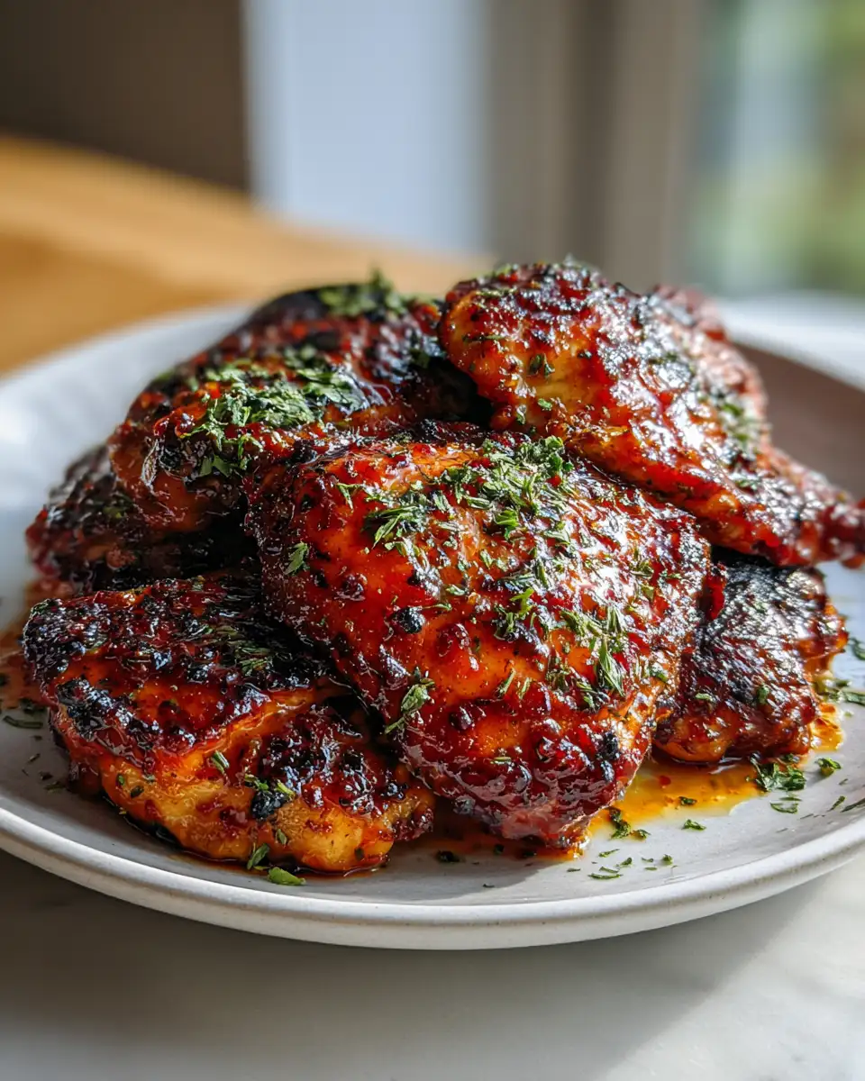 Final dish - Spice Meets Sweet: Irresistible Jalapeño Peach Glazed Chicken