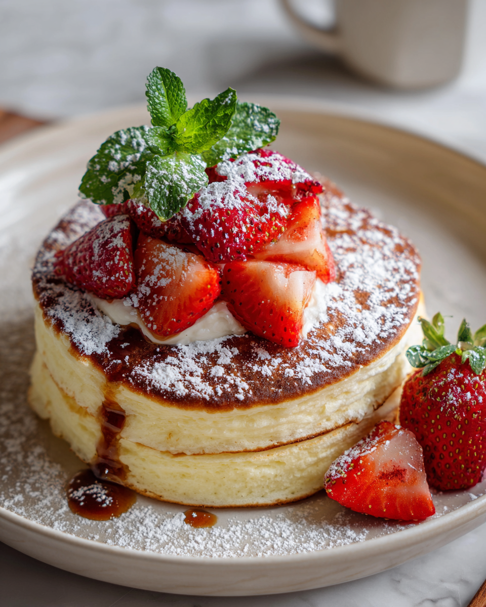 Final dish - Fluffy Dreams: Discover the Magic of Japanese Soufflé Pancakes