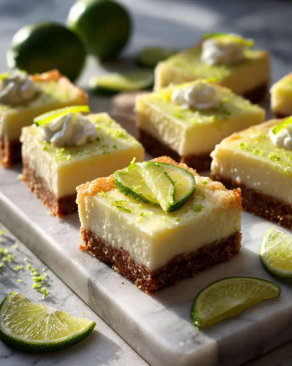 Final dish - Zesty Delight: Irresistible Key Lime Pie Bars to Brighten Your Day