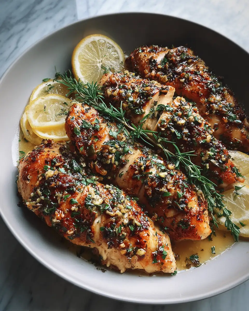 Final dish - Zesty Lemon Butter Chicken with Fresh Herbs: A Flavor Explosion