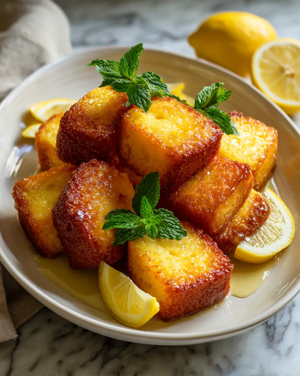 Final dish - Zesty Delight Lemon Drizzle Mini Cakes to Brighten Your Day