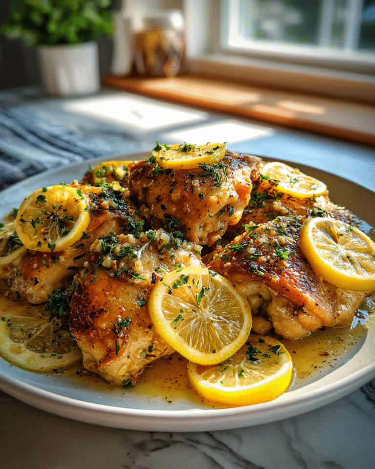 Savor the Flavor: Lemon Garlic Butter Chicken Thighs Delight - Featured Image