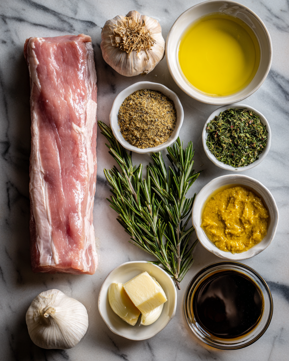 Ingredients for Savor the Flavor: Maple Mustard Pork Tenderloin Delight