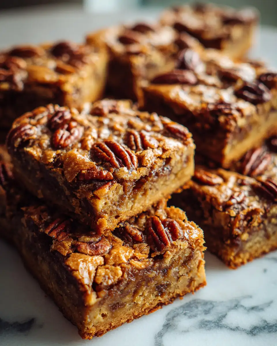 Final dish - Irresistible Maple Pecan Blondies: A Sweet Twist on a Classic Treat