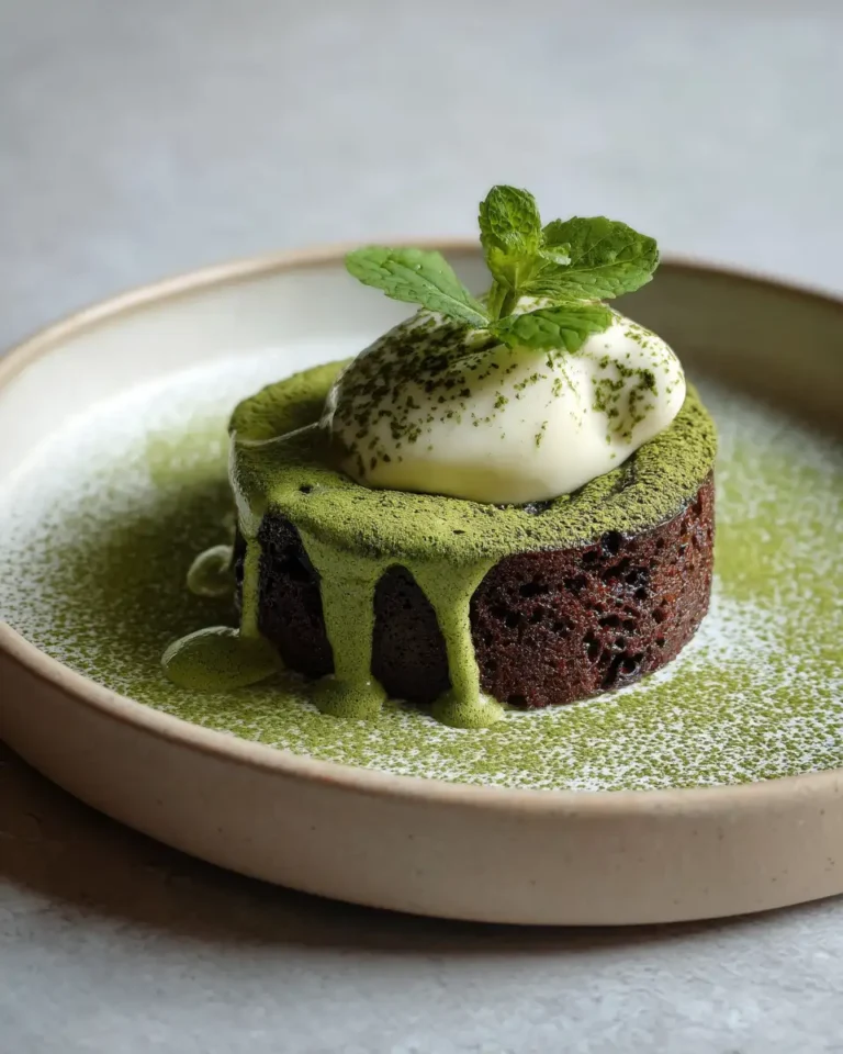 Indulge in Bliss: Matcha White Chocolate Lava Cake Sensation - Featured Image