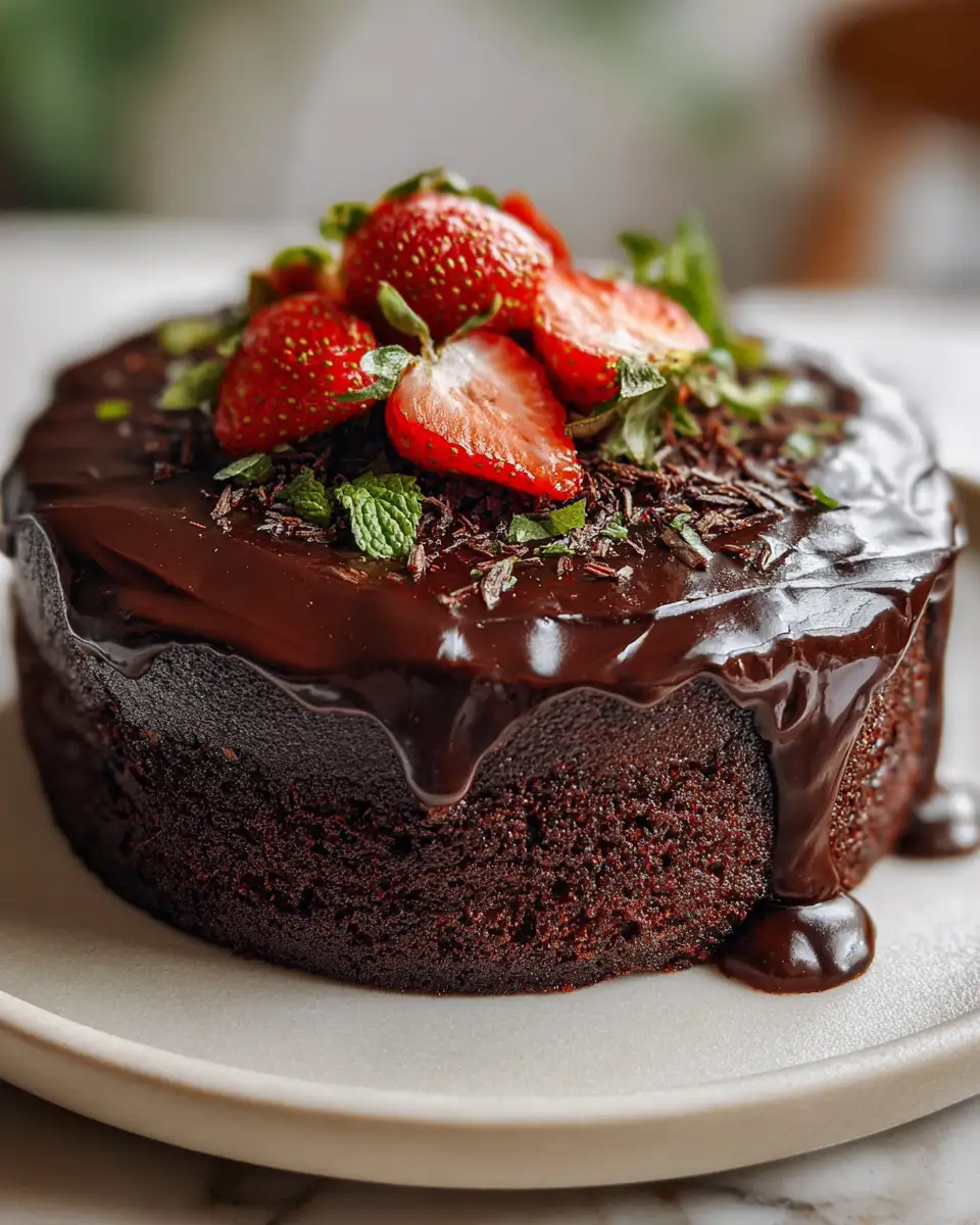 Final dish - Irresistibly Moist Chocolate Cake Recipe to Satisfy Your Sweet Cravings