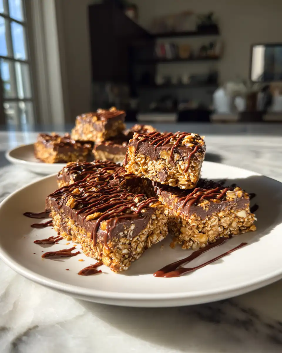 Final dish - No Bake Chocolate Oat Bars: Your New Favorite Sweet Treat