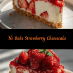 Indulge in Creamy Bliss with This No Bake Strawberry Cheesecake Recipe