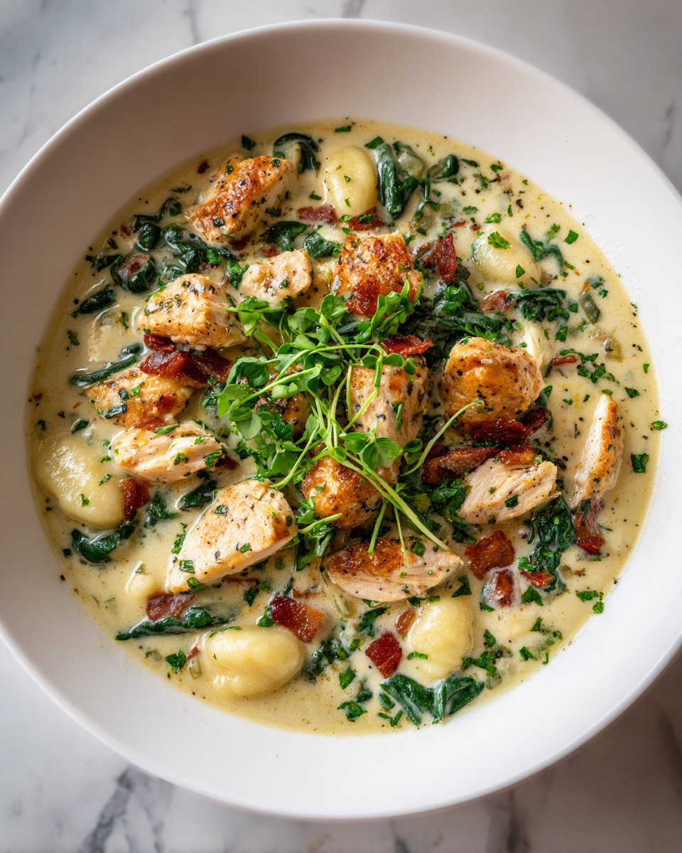 Final dish - Unveiling the Secret to Olive Garden's Irresistible Chicken Gnocchi Soup