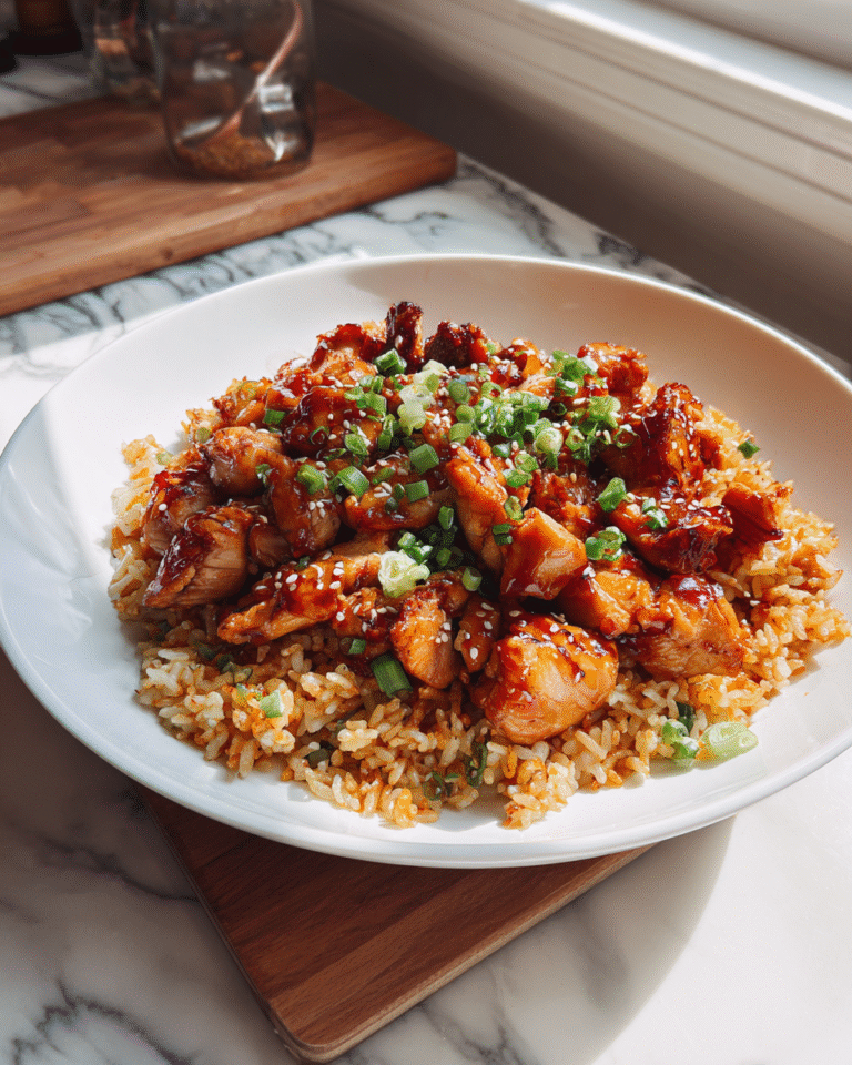 Savor the Simplicity: One-Pan Bold Honey BBQ Chicken Rice Delight - Featured Image