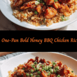 Savor the Simplicity: One-Pan Bold Honey BBQ Chicken Rice Delight
