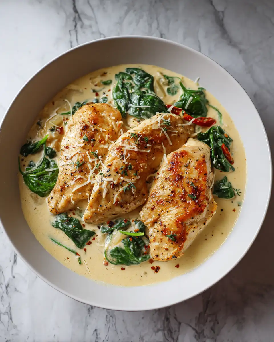 Ingredients for Effortless Elegance: One Pan Creamy Chicken Dinner Delight