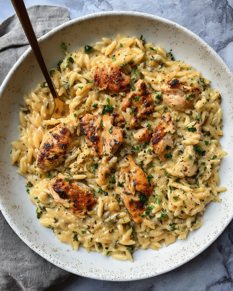 One-Pan Creamy Chicken Orzo: A Deliciously Simple Dinner Solution - Featured Image