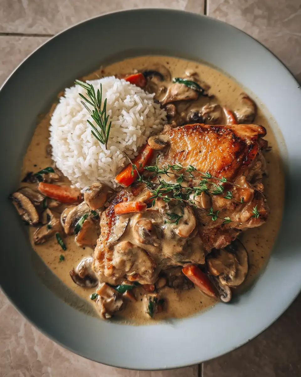 Final dish - One Pot Chicken Cream Sauce: A Comforting Culinary Delight