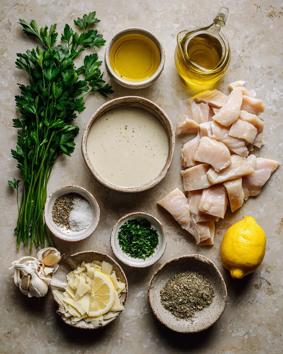 Ingredients for One Pot Chicken Cream Sauce: A Comforting Culinary Delight