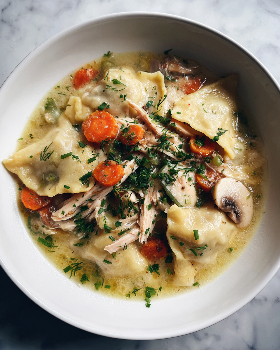 Final dish - Cozy Comfort: One Pot Chicken Dumpling Soup Delight