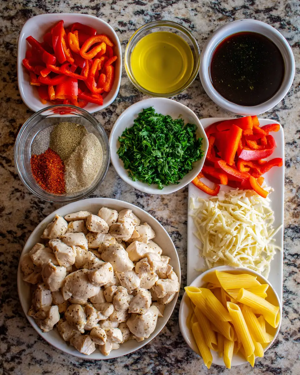 Ingredients for Spice Up Dinner Tonight with One Pot Creamy Cajun Chicken Pasta