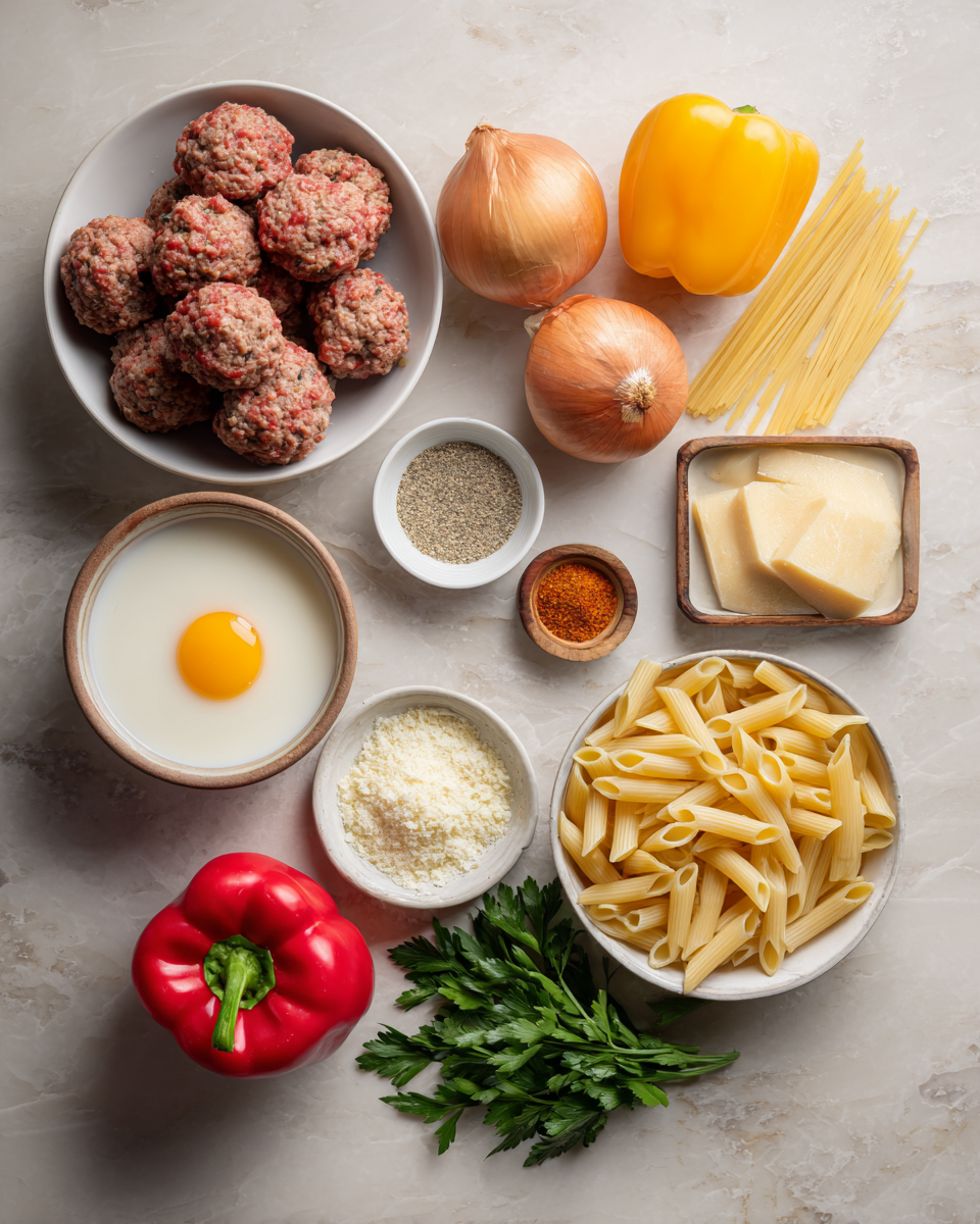 Effortlessly Delicious: One-Pot Creamy Cajun Meatball Pasta Perfection 4 Ingredients for Effortlessly Delicious: One-Pot Creamy Cajun Meatball Pasta Perfection