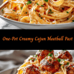 Effortlessly Delicious: One-Pot Creamy Cajun Meatball Pasta Perfection