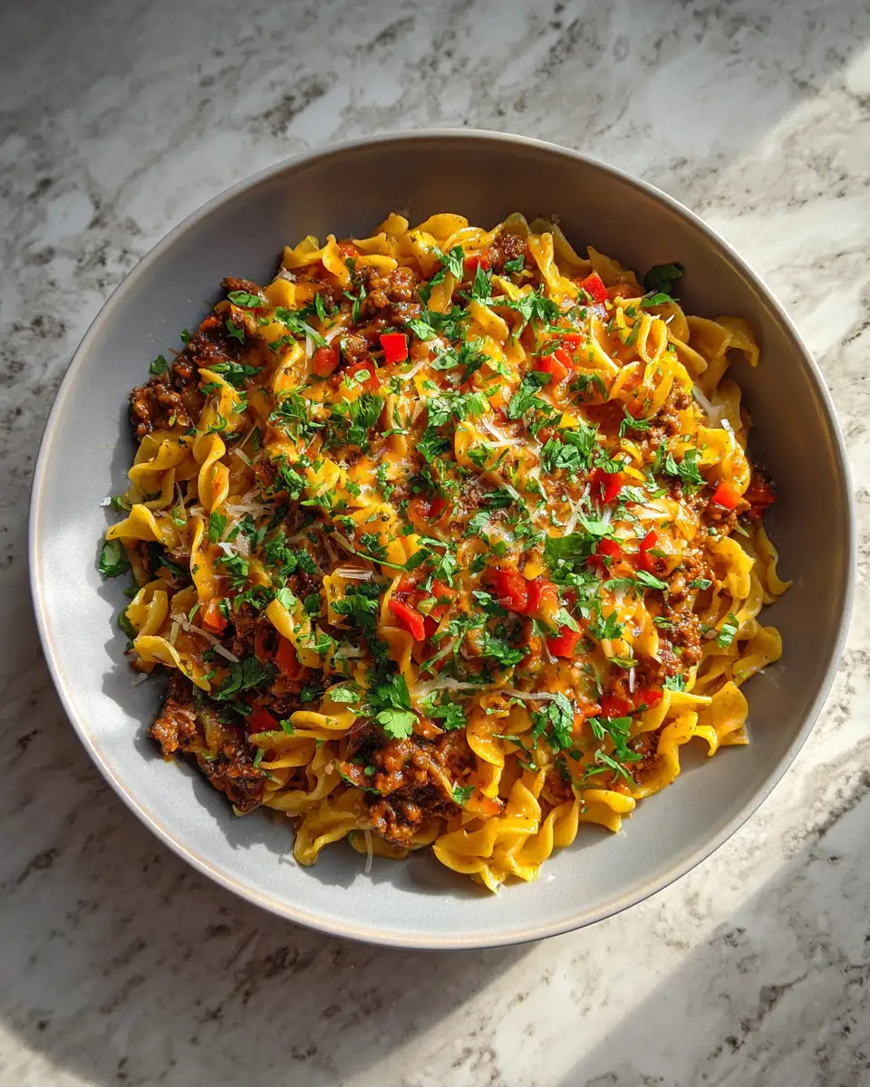 Final dish - Savor the Flavor: One Pot Enchilada Pasta Magic