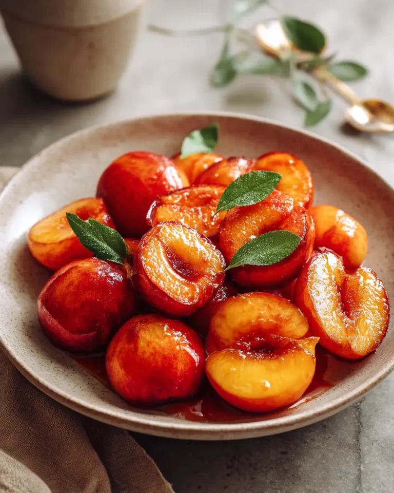 Sizzling Summer Delight: Perfect Pan Fried Peaches - Featured Image