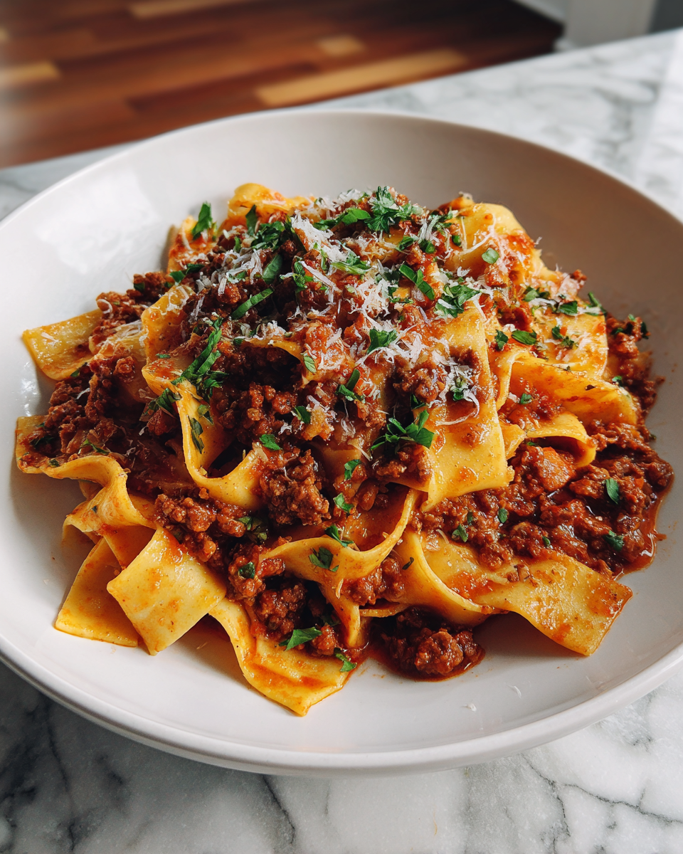 Final dish - Savor the Rich Flavors of Classic Italian Pasta Bolognese