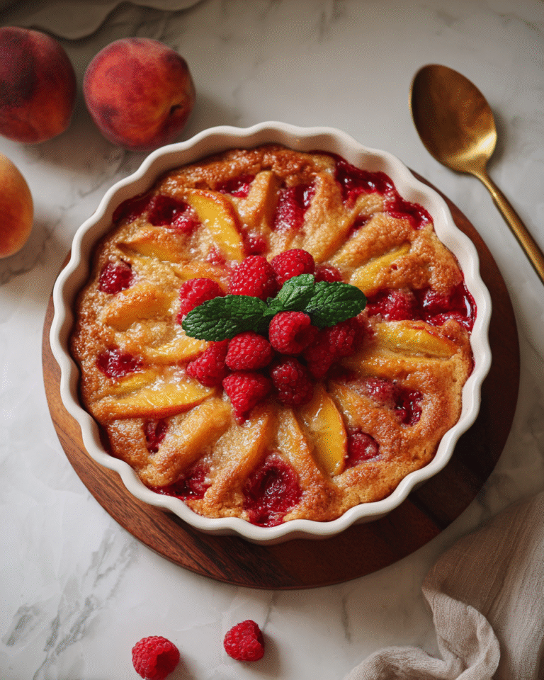 Summer's Sweetest Secret: Peach and Raspberry Cobbler Delight - Featured Image