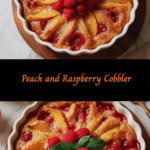 Summer's Sweetest Secret: Peach and Raspberry Cobbler Delight