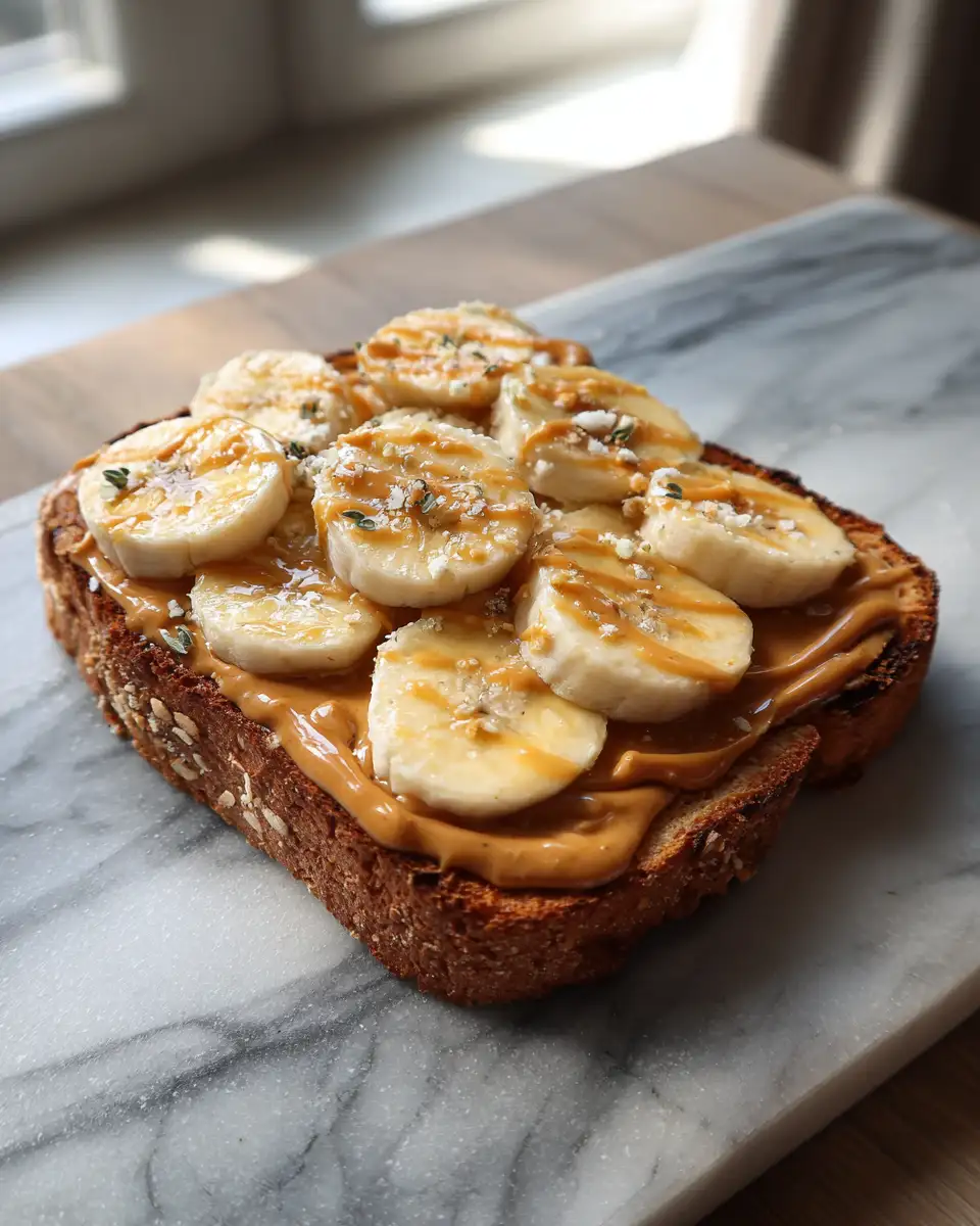 Final dish - Peanut Butter Banana Toast Deluxe: Elevate Your Breakfast Game