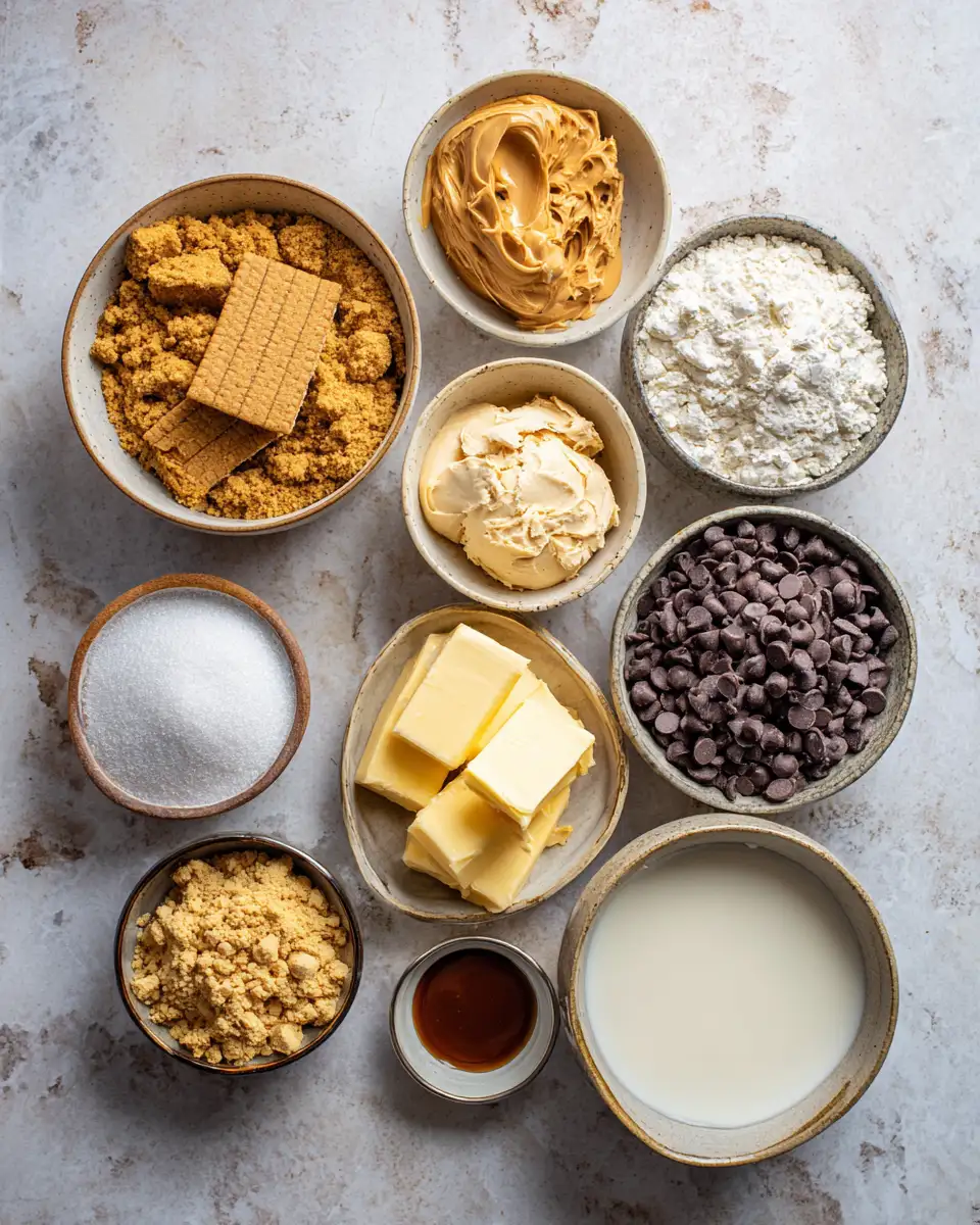 Ingredients for Irresistible Indulgence: The Ultimate Peanut Butter Chocolate Pie Experience