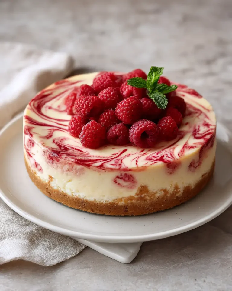 Irresistible Raspberry Swirl Cheesecake: A Dessert Dream Come True - Featured Image