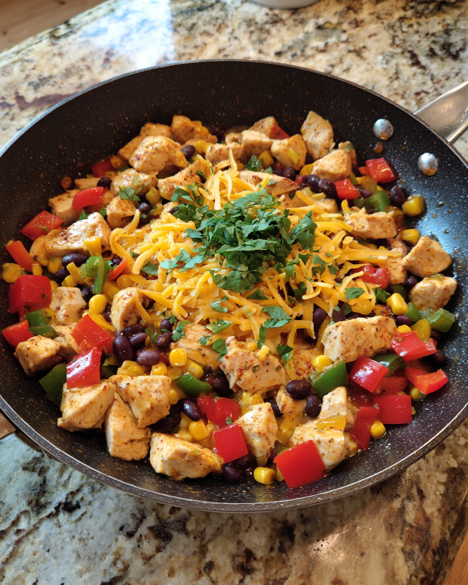 Ingredients for Sizzling Santa Fe Chicken Skillet: A Flavor Fiesta in One Pan