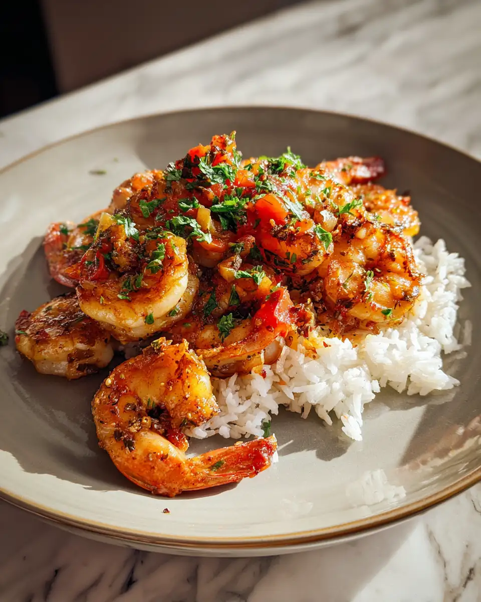 Final dish - Quick and Easy Shrimp Dinner Delights