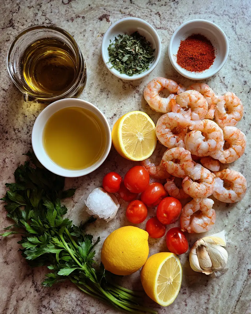Ingredients for Quick and Easy Shrimp Dinner Delights