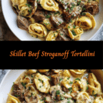 One-Pan Skillet Beef Stroganoff Tortellini: Comfort Food Magic